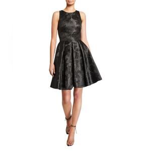 Love Theia Sleeveless Bow-Back Jacquard Mini Cocktail Dress 6